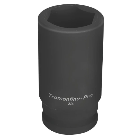 Soquete de Impacto Sextavado Longo 32mm 3/4'' Aço Cromo Molibdênio Tramontina PRO