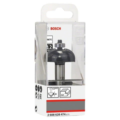 Fresa De Meia-Cana Bosch Standard 12mm 12X36,7X16mm G70mm