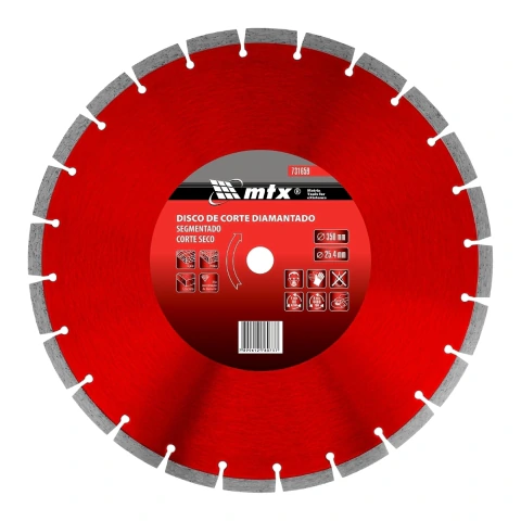Disco Corte Segmentado Diamantado 350x25.4mm MTX