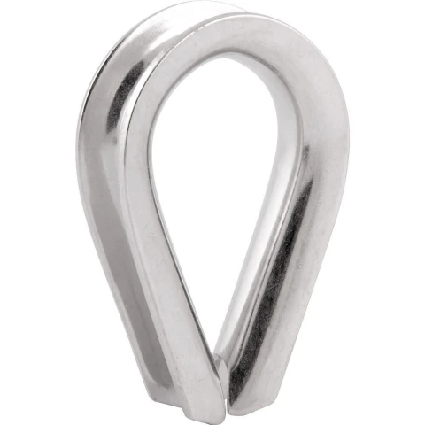 Anilha Sapatilho Inox 3/8'' para Cabo de Aço 9,53 mm Vonder