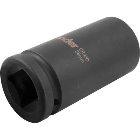 Soquete Sextavado Impacto Longo 3/4" 28mm Aço Cromo Vonder