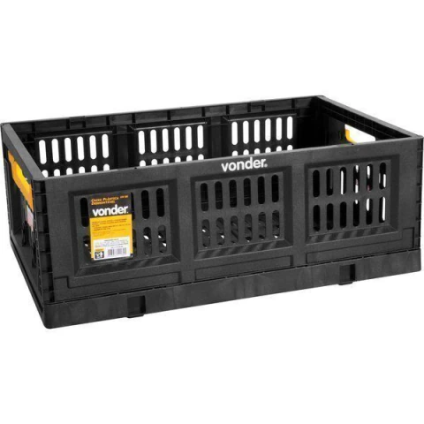 Caixa plástica desmontável 600x400x223mm 15kg cdv600 Vonder