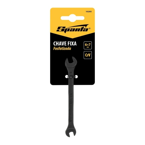 Chave Fixa 6-7 mm Cromo Vanádio Fosfatizada 96 mm 1 Peça Sparta