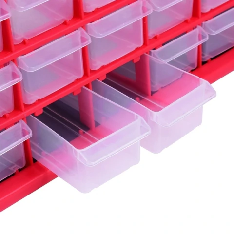 Organizador Plástico 64 Gavetas 500x160x390mm Worker Multiuso