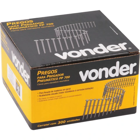 Prego Ardox 50mm Carretel 300 pçs p/ Pregador Pp 700 Vonder