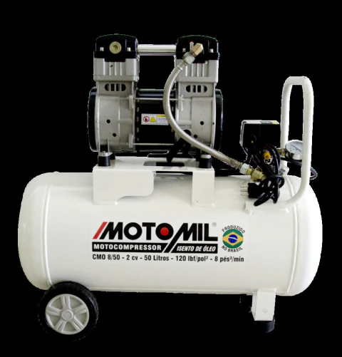 Compressor 120lbs 2HP 220V sem Óleo CMO-8/50BR Motomil