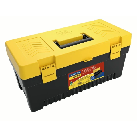 Caixa Plástica Para Ferramentas 20'' Tramontina Master Com Bandeja Removível 12kg