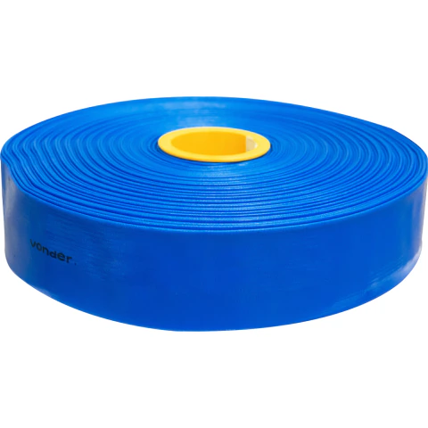 Mangueira Chata 4" Azul com 50 metros Vonder