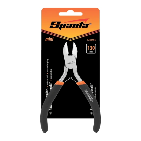Mini Alicate Corte Diagonal 5'' (130mm) Niquelado Sparta