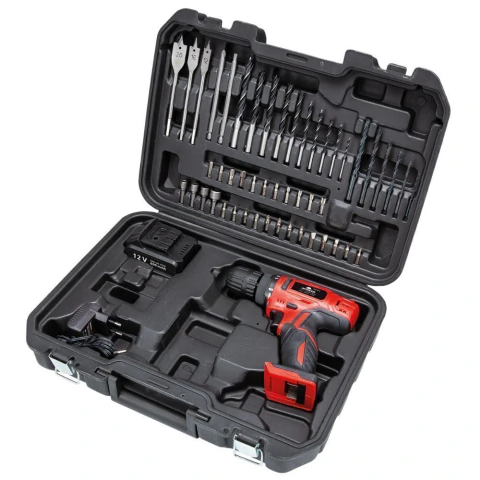 Furadeira Parafusadeira 12V 800mAh 10Nm 50Pcs Bivolt Worker