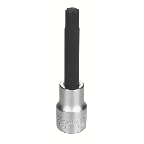 Soquete Aço Cromo Vanádio Ponta Ribe Longa 10mm 1/2'' Tramontina PRO Alta Resistência