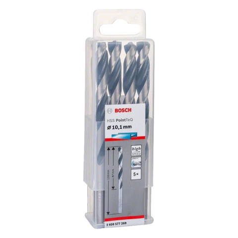 Broca Metal Bosch Aço Rápido Hss-Pointteq 10,1mm 10 Peças