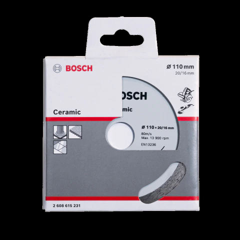 Disco Diamantado Bosch Ceramic Continuo 110X20/16X8mm