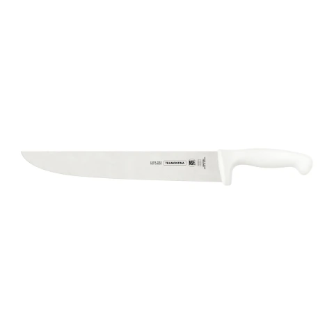 Faca Para Carne Profissional Master 12 Polegadas Aço Inox E Cabo Branco Tramontina