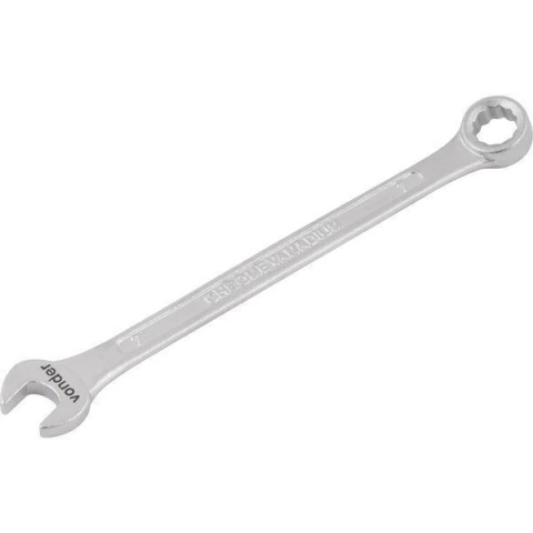 Chave combinada 07mm cromo vanádio fosco cartela Vonder