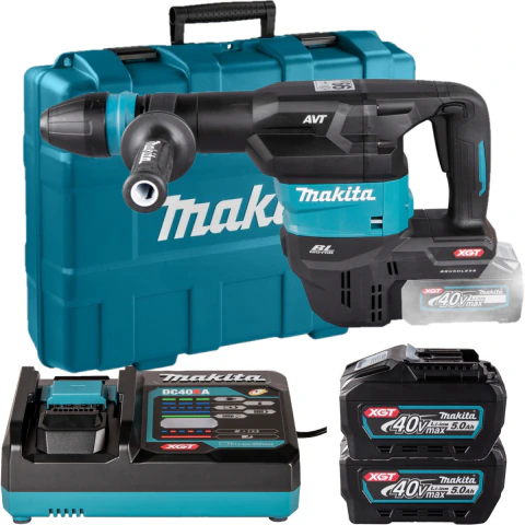 Martelo Rompedor Makita 40V HM001GM202 Kit 2 Baterias