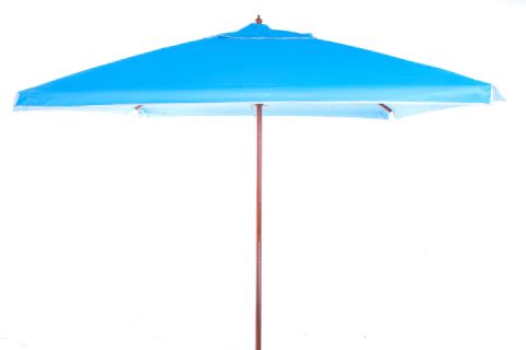 Ombrellone Quadrado 4 Varetas Madeira PVC 2,25 x 2,25 metros