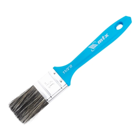 Trincha Pincel 1 1/2 Polegada Para Tintas Látex E Acrílicas Cerdas Mistas Cabo Plástico Mtx