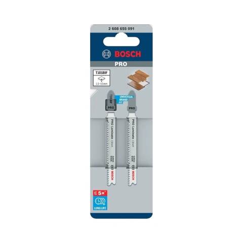 Lâmina Serra Tico-Tico T101Bif Bosch Pro Laminate Clean 2Pçs