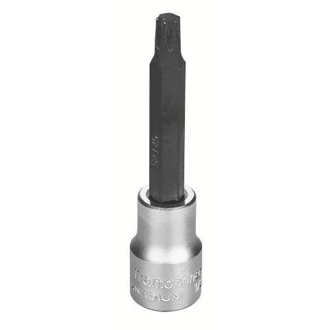 Soquete 1/2'' T45 Longo Cromo Vanádio Trafix Tramontina PRO