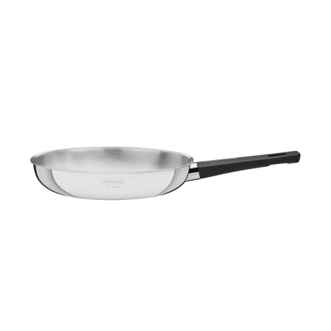 Frigideira Tramontina Grano Baquelite Aço Inox Corpo Triplo 30 cm 3,4 L Indução Profissional