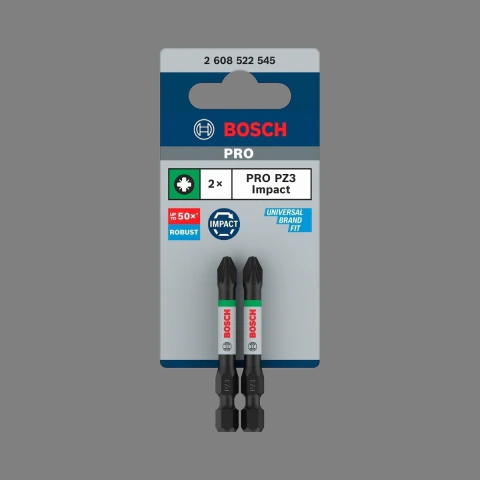 Jogo De Bits Bosch Pro Pozidriv Pz3 Impact 55mm 2Un