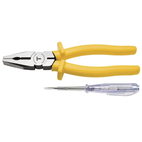 Kit Alicate 8'' 1000V e Chave Teste 1/8x3'' Tramontina Segurança e Praticidade