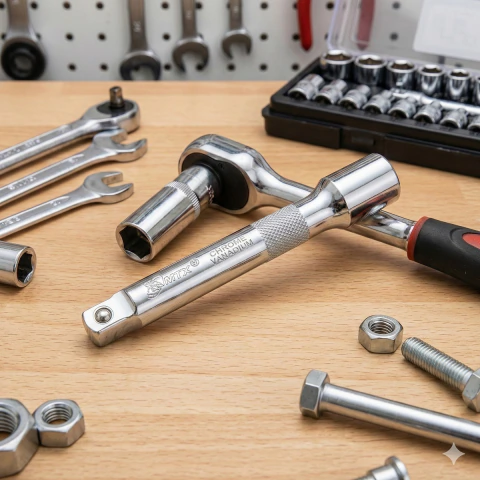 Extensor Soquete CrV 1/2'' 250mm Aço Cromo Vanádio MTX