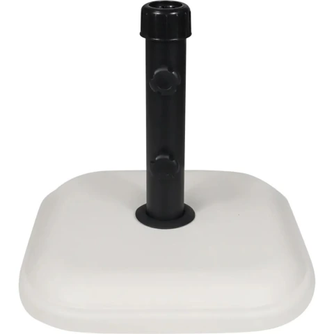Base Ombrellone em Concreto Quadrada 11kg Branco - Bel Lazer
