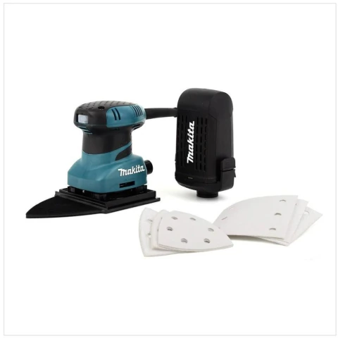 Lixadeira Orbital 200W Ideal para Madeira Metal 6 Folhas Lixa Saco Coletor de Pó BO4565 110V Makita