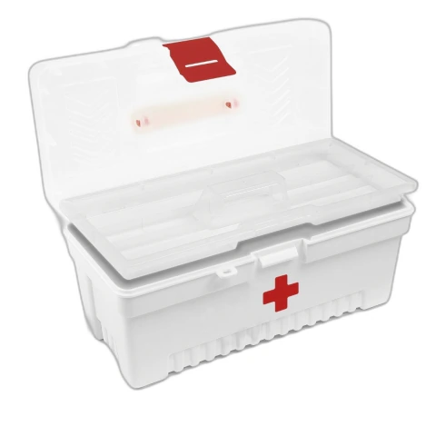 Caixa Plástica Medicamentos 13'' Alta Resistência 8kg Cadeado Tramontina