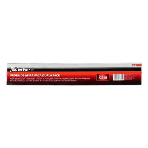 Pedra De Afiar Faca Tipo Canoa 230 mm Grão F180 Mtx Bloco Abrasivo