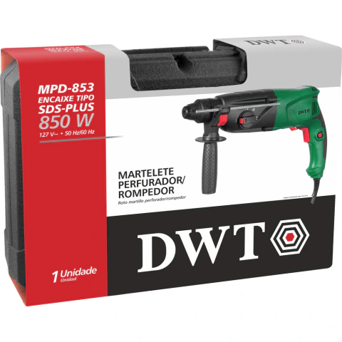 Martelete Perfurador/Rompedor 850W Mpd 853 127V DWT