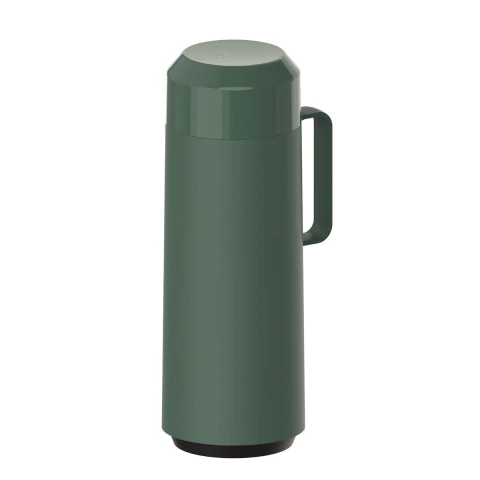 Garrafa Térmica Tramontina Exata 1 L Verde Ampola De Vidro Tampa Rosqueável Sistema Corta Pingos