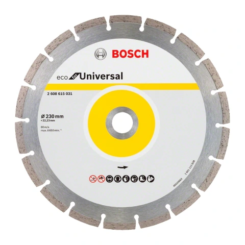 Disco Diamantado Bosch Eco 230X22,23X2,6X7mm 10Pçs