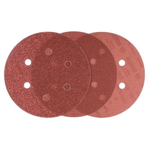 Jogo Discos Lixa Bosch Wood&Paint 150mm G60/120/240 6Pçs