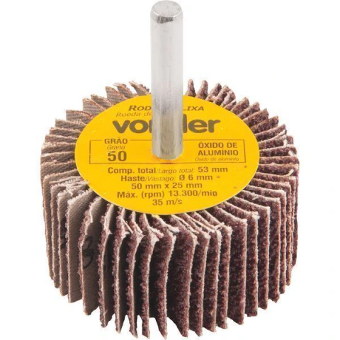 Roda de Lixa 50x25mm com Haste G50 Vonder