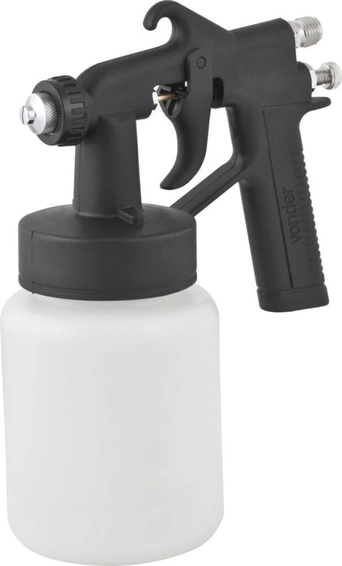Pistola Pintura Ar Direto 1,2mm 2,3Pcm Plástica Vonder