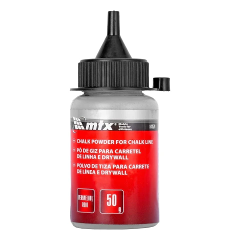 Pó De Giz Vermelho Para Linha De Marcação 50 G Mtx Alta Visibilidade Resistente À Umidade