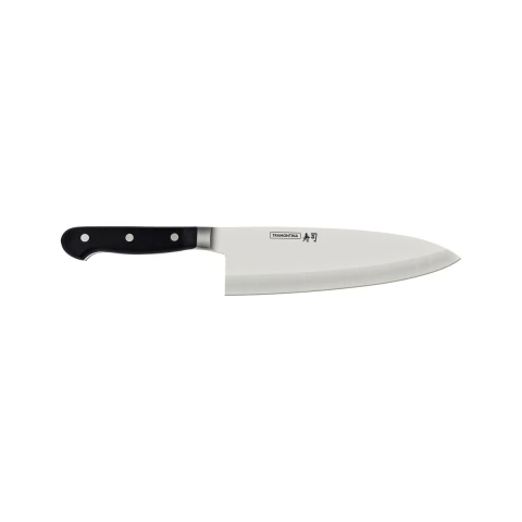 Faca Deba 8'' Aço Inox 3,1 mm Sushi Gold Tramontina Cabo Policarbonato Fibra De Vidro