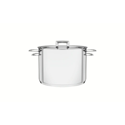 Caldeirão Tramontina Brava Aço Inox Fundo Triplo 16 Cm 2,2 L Com Tampa Plana Compatível Indução