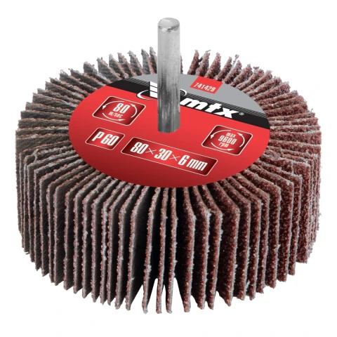 Roda De Lixa Com Haste Para Furadeira Grão 60 80 X 30 X 6 Mm Mtx 1 Peça