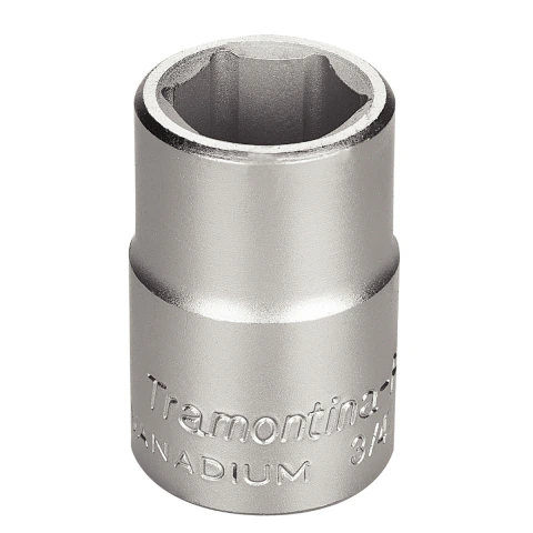 Soquete 22mm 3/4'' Aço Cromo Vanádio Norma DIN 3124 Tramontina PRO