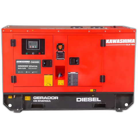 Gerador à Diesel Dls-350 Trif 380 35Kw Cabinado Kawashima
