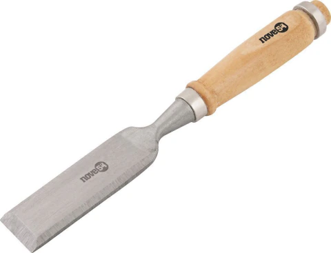 Formão chanfrado 1/4" aço carbono cabo madeira Nove54