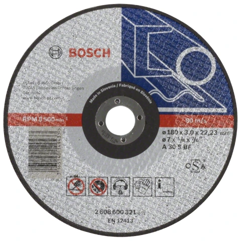 Disco De Corte Bosch Pro Metal 180X3,0mm Reto