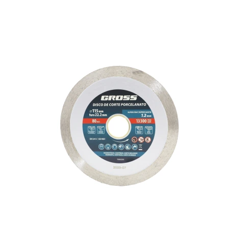 Disco de Corte Diamantado Porcelanato Refrig. 115 x 1,2 x 22,2mm