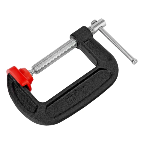 Grampo Tipo C 75 X 50 X 150mm Fixação Segura Aço MTX