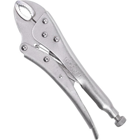 Alicate Pressão 144266 10'' Mordente Curvo Aço Temperado Worker