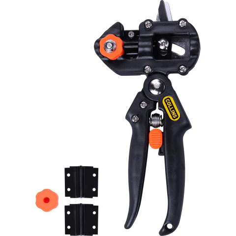 Tesoura De Enxertia E Corte 8.1/4'' Com 3 Lâminas Aço Alto Carbono Collins